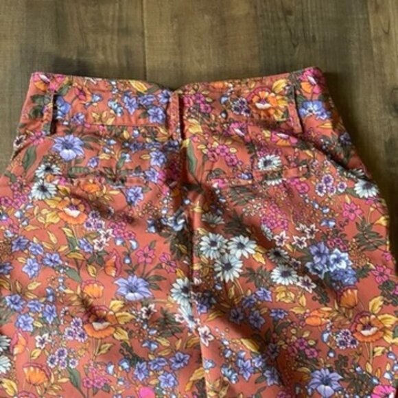Maeve by Anthropologie Floral Wide Leg Pants Women’s 12 High Rise Retro - Picture 10 of 11